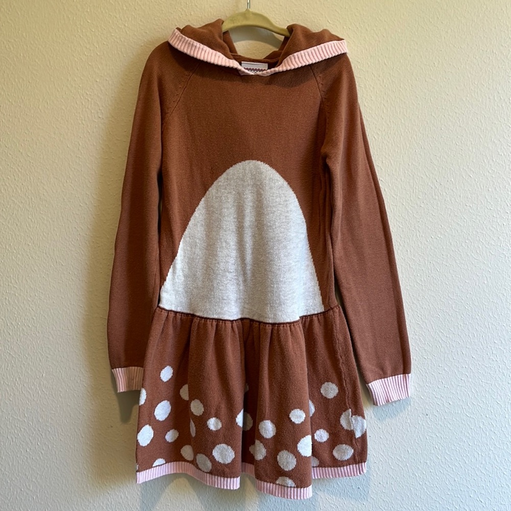 Well Worn knit reindeer dress with hoodie size XS (4/5)